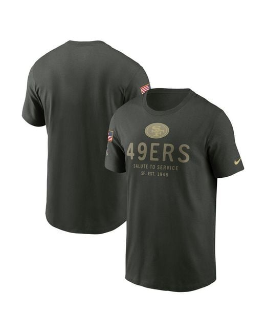 Nike Green San Francisco 49ers Big Tall 2025 Salute To Service Sideline Edge Dri-fit T-shirt for men