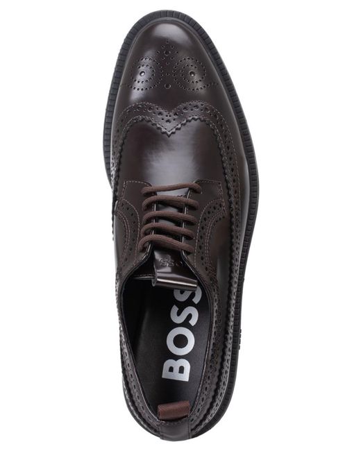 Boss Black Larry Wingtip Derby Dress Shoe for men