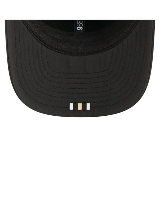 KTZ Black New Orleans Saints 2025 Sideline 9seventy Trucker Adjustable Hat for men