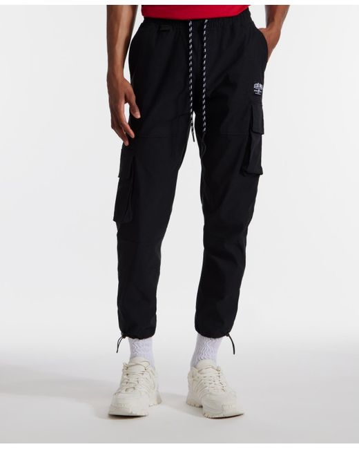 Ecko' Unltd Blue toggle Pouch Cargo jogger Pants for men