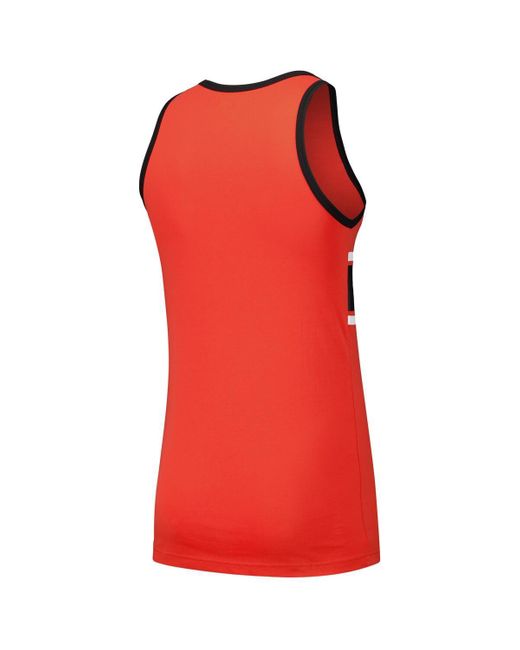 KTZ Red San Francisco Giants Jersey Ringer Tank Top T-shirt for men