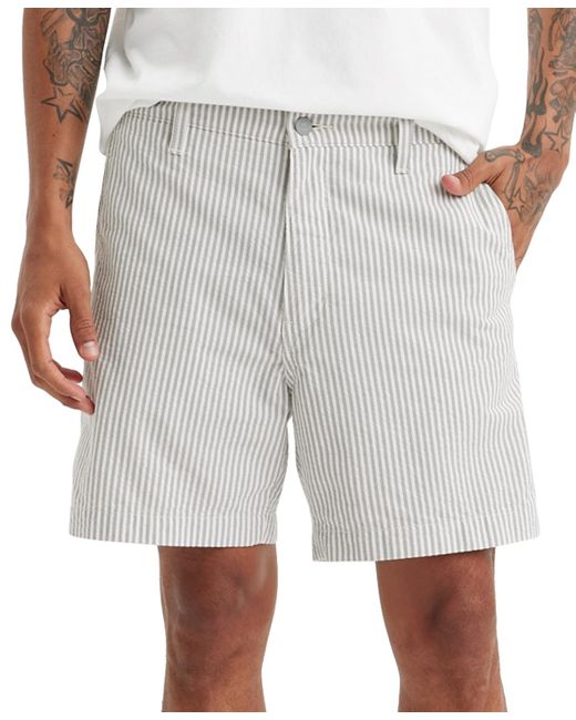 Levi's Gray Xx Chino Relaxed-fit Authentic 6" Shorts for men