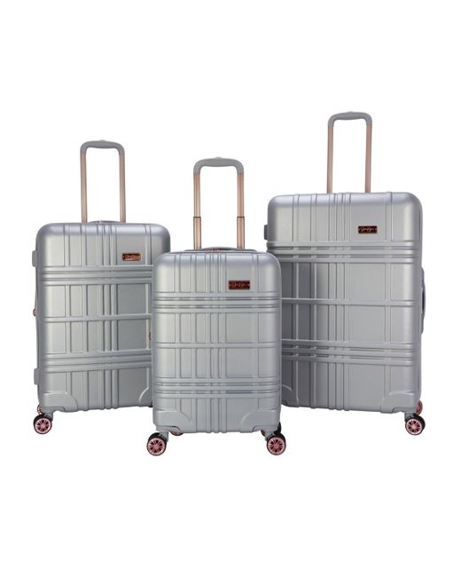 Jessica Simpson Jewel Plaid 3 Piece Hardside luggage Set in Gray Lyst