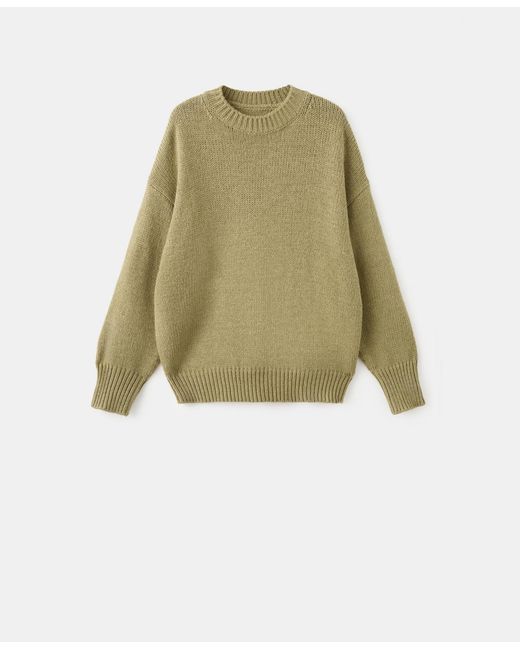 Mango Green Oversized Chunky-knit Sweater