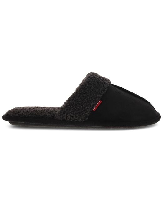 Levi's Black Talya Round Toe Scuff Slippers