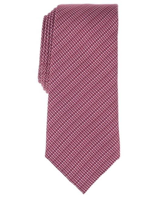 Alfani Gray Balaton Textured Stripe Tie for men