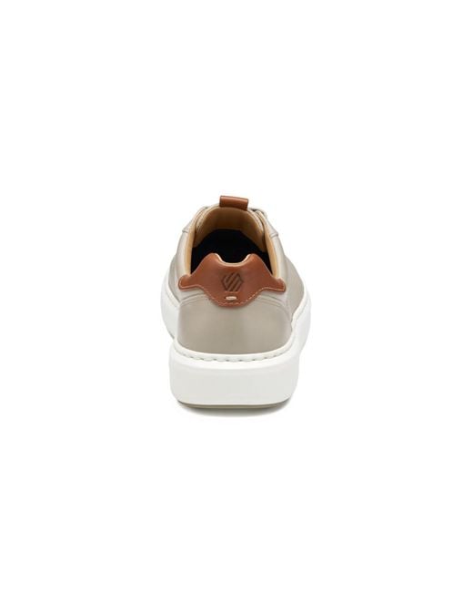 Johnston & Murphy White Anders Perforated U-throat Sneaker for men