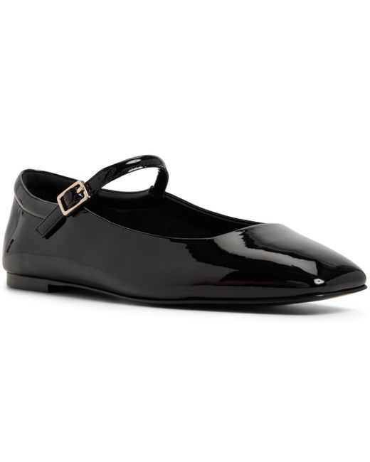 ALDO Black Kristyn Square-toe Mary Jane Flats