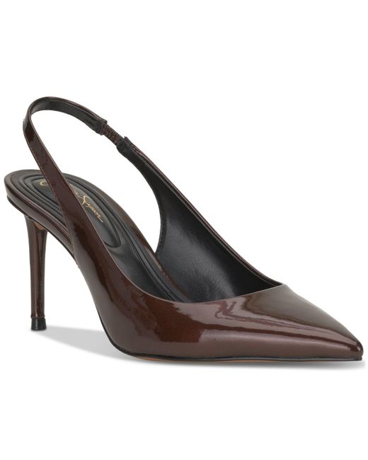 Jessica Simpson Souli Slingback Pumps in Brown Lyst