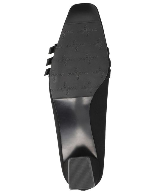 Easy Street Black Enya Square Toe Pumps