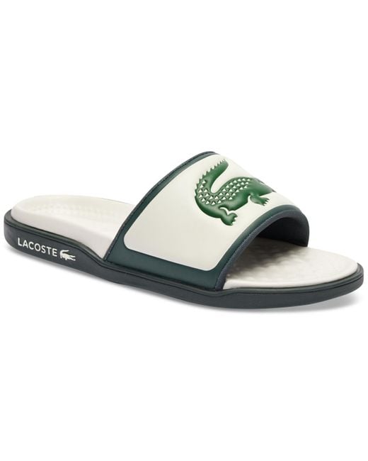 Lacoste Green Serve Slide Dualiste Slip-on Sandals for men