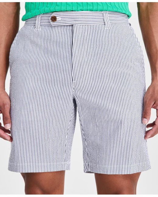 Club Room Blue Seersucker Shorts for men