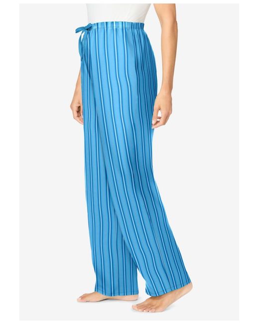 Dreams & Co. Blue Woven Sleep Pant