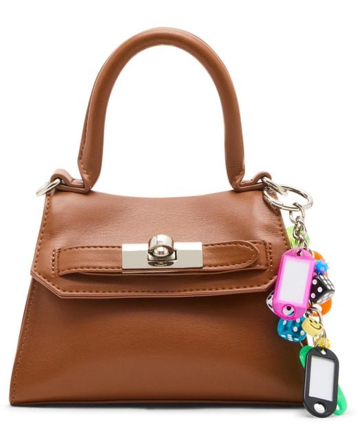 Steve Madden BMAY Mini Borsa A Secchiello Con Coulisse, Tracolla Donna, Colore Nero/beige - 5