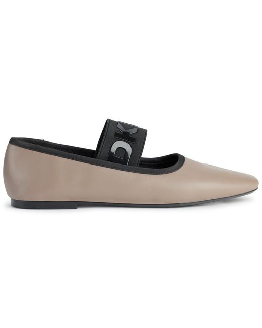 DKNY Black Dace Mary Jane Ballet Flats