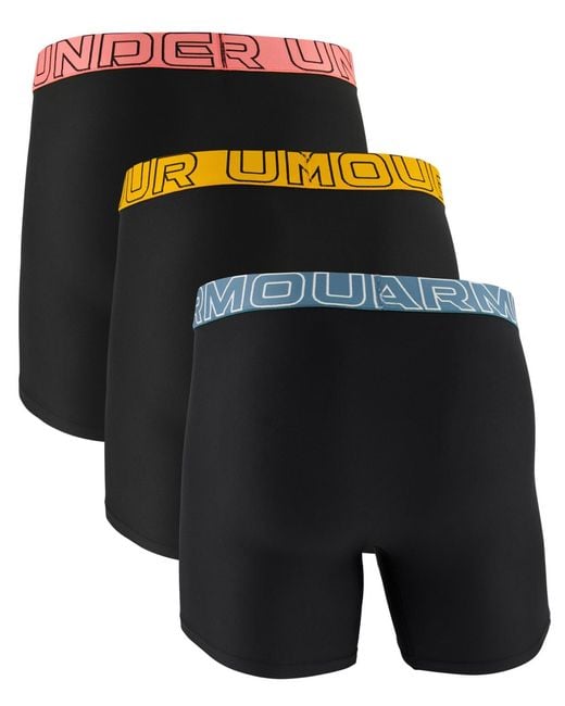 Under Armour Black Boxerjock Performance Tech Boxer Briefs for men