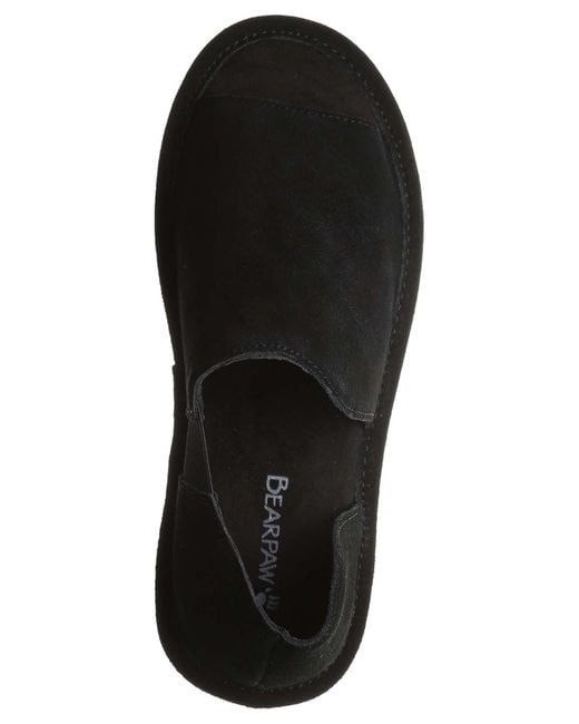 BEARPAW Black Sail Round Toe Sandals