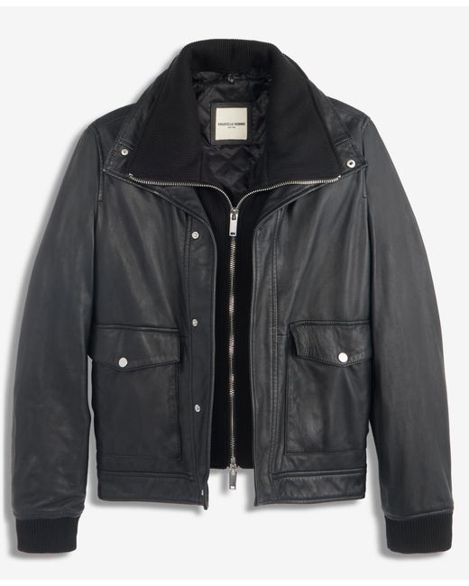 Bagatelle Black Bomber Jacket for men
