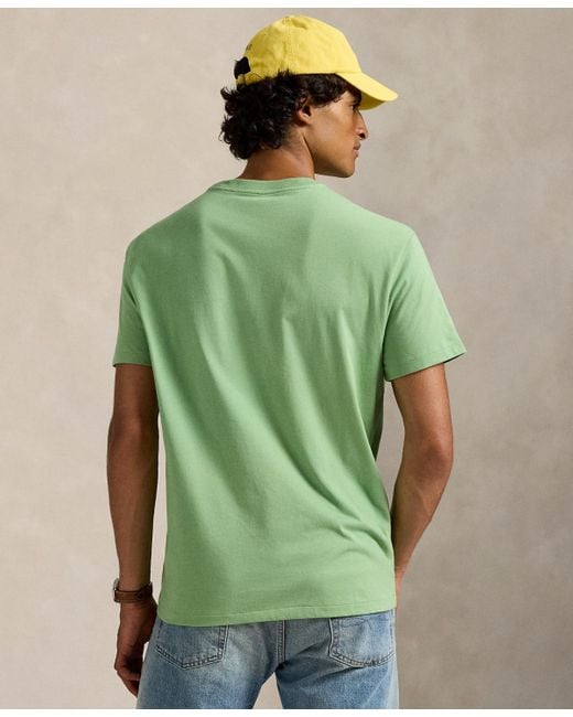 Polo Ralph Lauren Green Classic Fit Crew Neck Pocket T-shirt for men