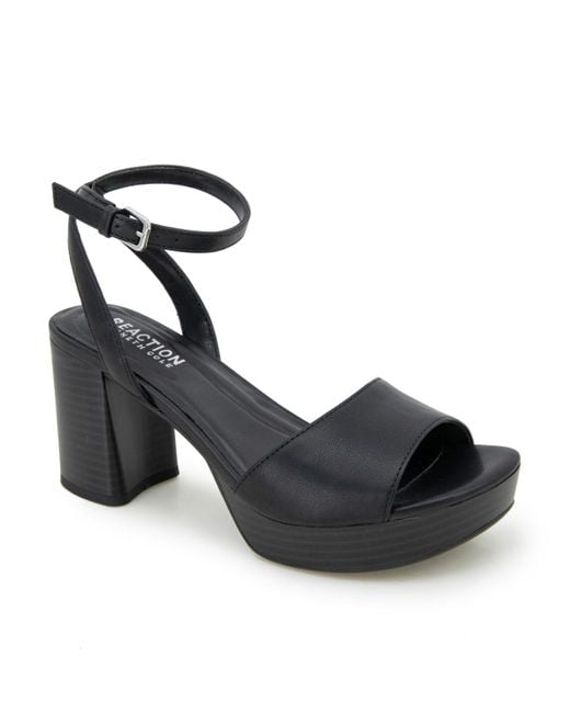 Kenneth Cole Black Ryanne Platform Sandals