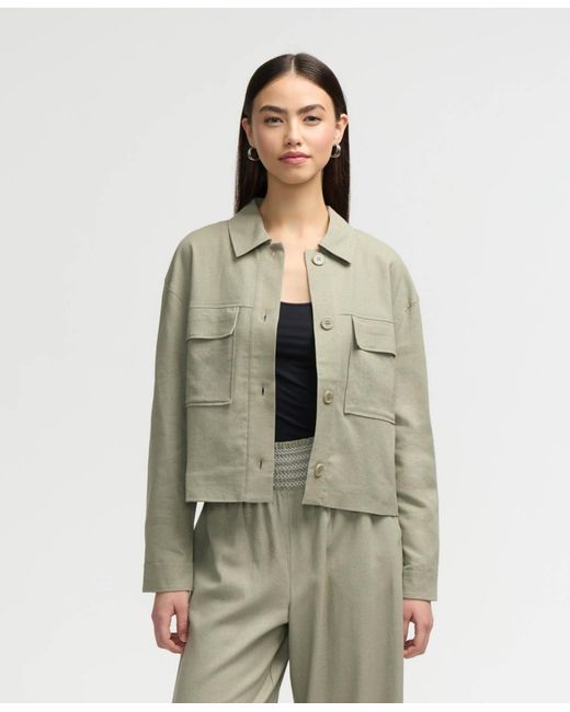 NVLT Natural S Double Pocket Shacket