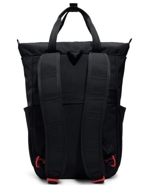 Hunter Black Explorer Messenger Backpack for men