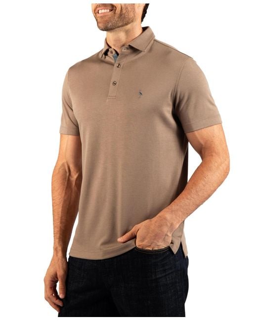 Tailorbyrd Brown Soft Stonewashed Polo