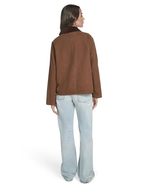 Levi's Brown Regular Short Cotton Barn Jacket