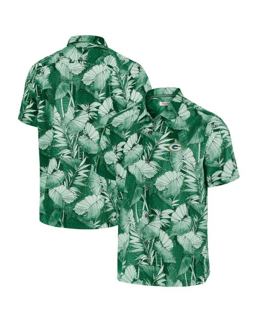 Tommy Bahama Green Oregon Ducks Big Tall Coast Nuevo Fronds Islandzone Button-up Shirt for men