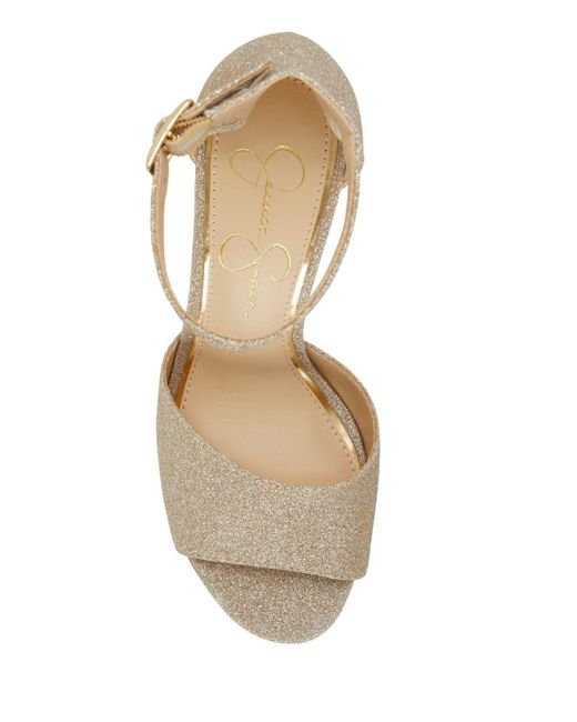 jessica simpson gold heels