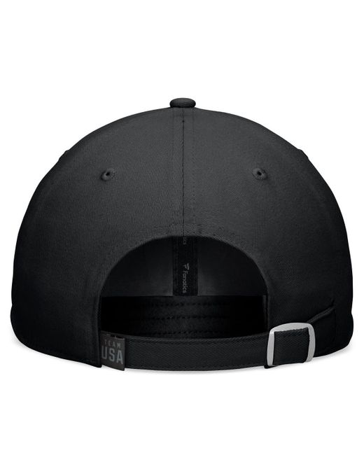 Fanatics Black Branded Team Usa Out Adjustable Hat for men