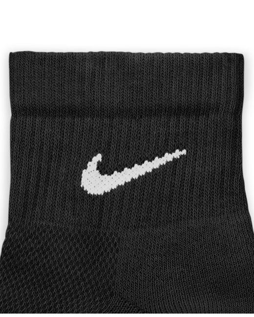 Nike Black Elevated Everyday Ankle Socks for men