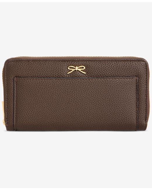 On 34th Brown Angii Solid Zip-around Wallet