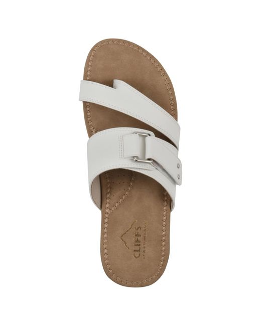 White Mountain White Fancify Slip-on Sandals