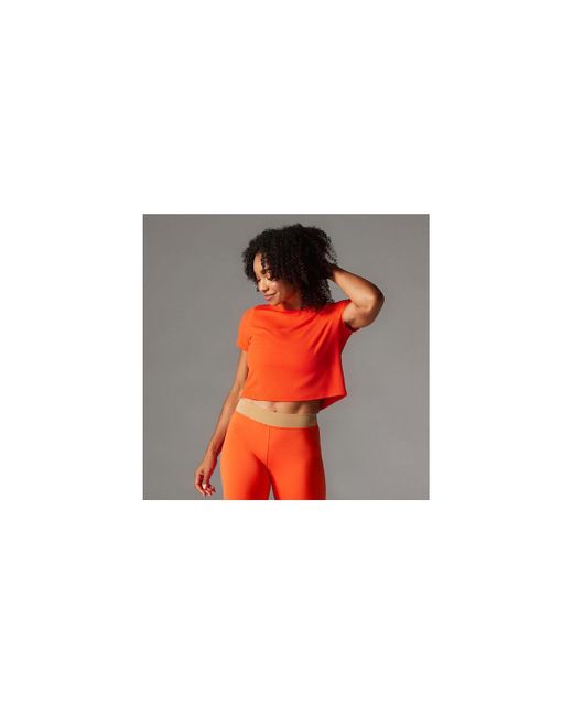 Tavi Red Ribbed Tee