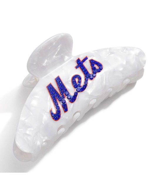 BaubleBar White New York Mets Claw Hair Clip