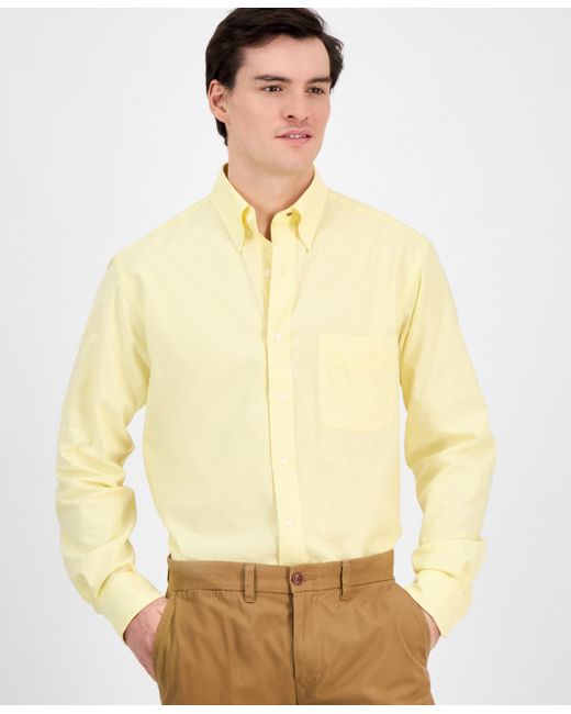 Club Room Natural Regular Fit Pinpoint Dress Shirt for men