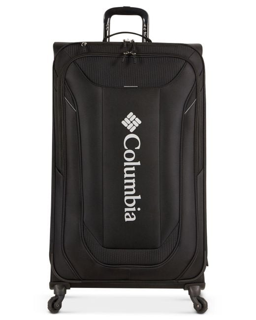 Columbia Black Cabin Lake Collegiate Navy 31" Lightweight Spinner Suitcase for men