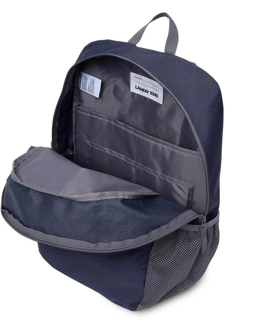 Lands' End Blue Kids Classmate Medium Backpack