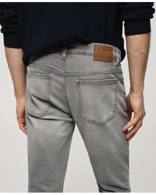 Mango Black Jude Skinny-fit Jeans for men