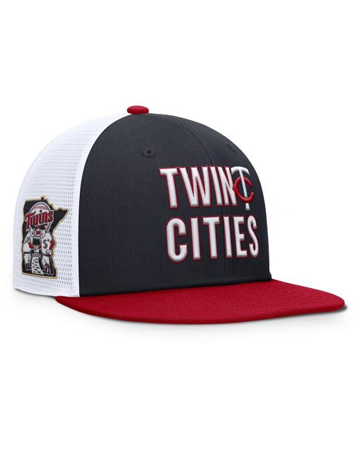 Nike Blue Minnesota Twins Pro Trucker Snapback Hat for men