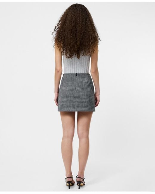 French Connection Gray Owen Plaid A-line Mini Skirt