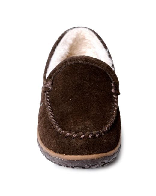 Minnetonka Brown Tempe Slippers