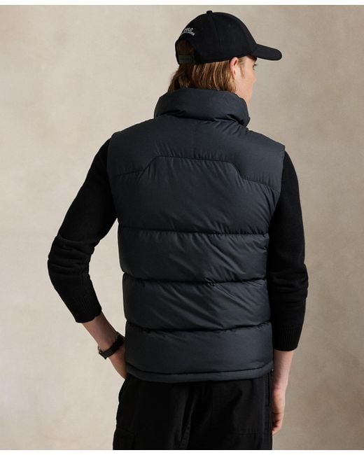Polo Ralph Lauren Black The Gorham Down Vest for men