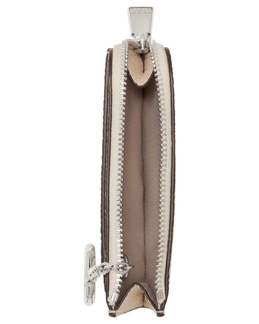 Kate Spade Natural Mini Zip Card Case