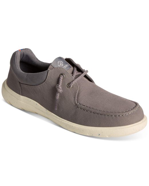 Sperry Top-Sider Synthetic Captain's Moc Seacycled Sneaker in Grey ...