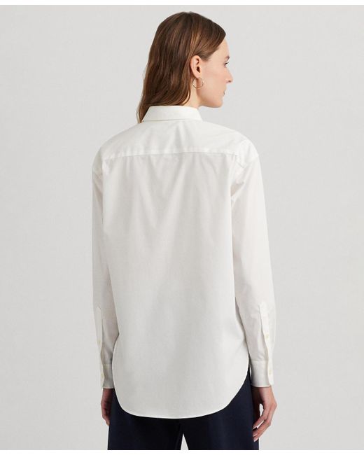 Lauren by Ralph Lauren White Long-sleeve Shirt
