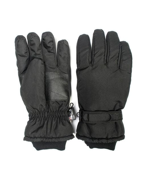 Muk Luks Black Waterproof Thinsulate Gloves