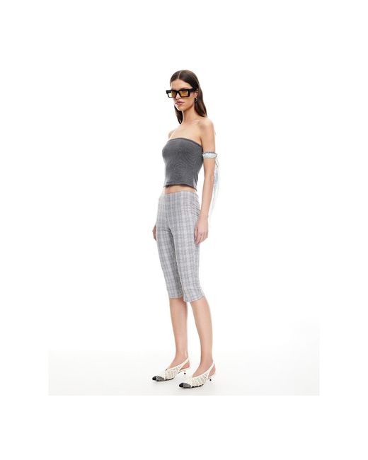 Lioness Blue Checked Starlet Capri Pants