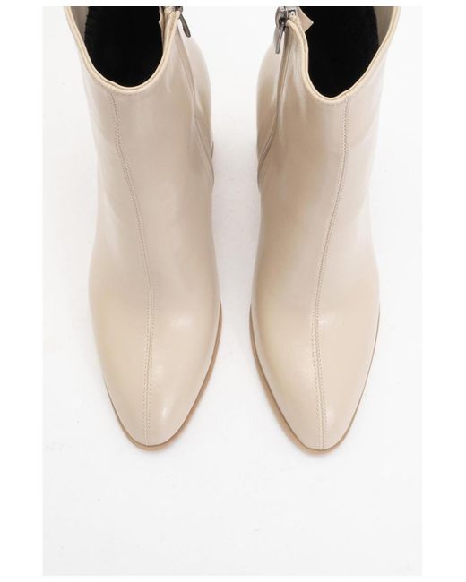 Prologue Shoes White Jewel High Heel Boot